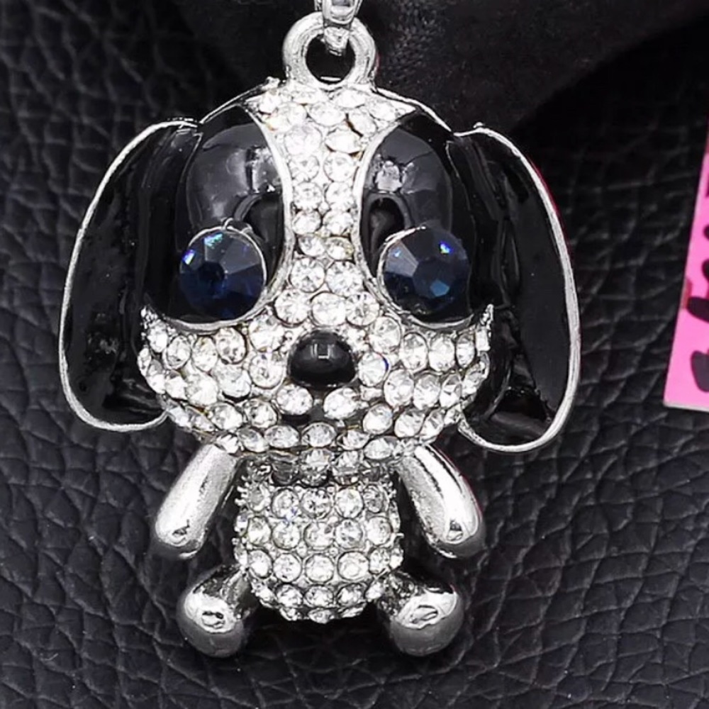 Cute crystal puppy 🐶 necklace